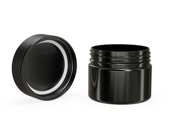 CHUBBY GORILLA | Child Resistant Black Plastic Spiral XL Jar w/ Black Cap | 92.5mm - 10oz - 80 Count