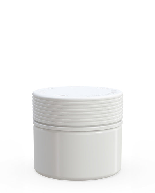 CHUBBY GORILLA | Child Resistant White Plastic Spiral XL Jar w/ White Cap | 92.5mm - 10oz - 80 Count