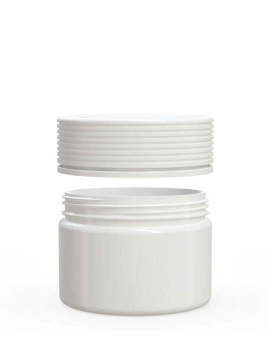 CHUBBY GORILLA | Child Resistant White Plastic Spiral XL Jar w/ White Cap | 92.5mm - 10oz - 80 Count