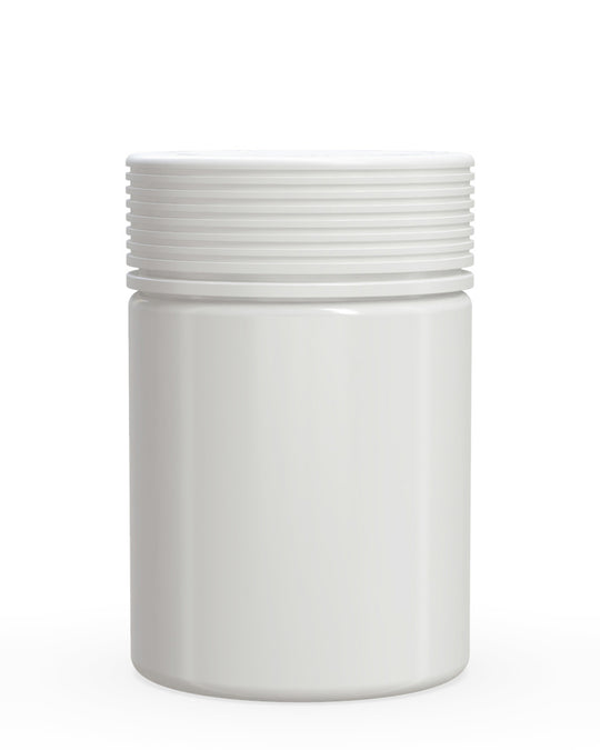 CHUBBY GORILLA | Child Resistant White Plastic Spiral XL Jar w/ White Cap | 92.5mm - 21.5oz - 40 Count