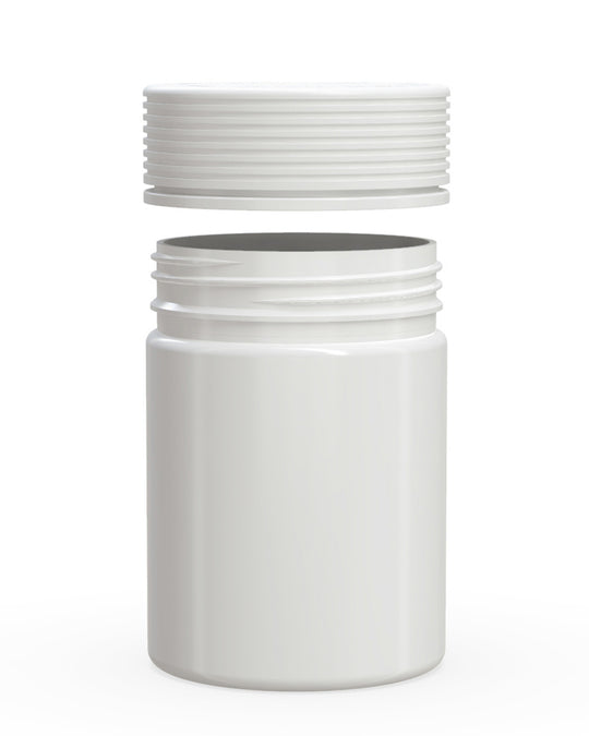 CHUBBY GORILLA | Child Resistant White Plastic Spiral XL Jar w/ White Cap | 92.5mm - 21.5oz - 40 Count