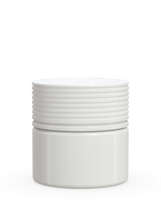 CHUBBY GORILLA | Child Resistant White Plastic Spiral Jar w/ White Cap | 55mm - 2oz - 400 Count