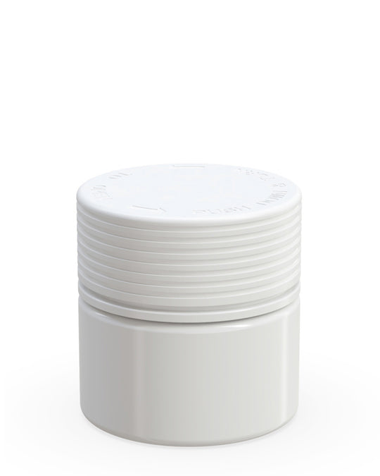 CHUBBY GORILLA | Child Resistant White Plastic Spiral Jar w/ White Cap | 55mm - 2oz - 400 Count