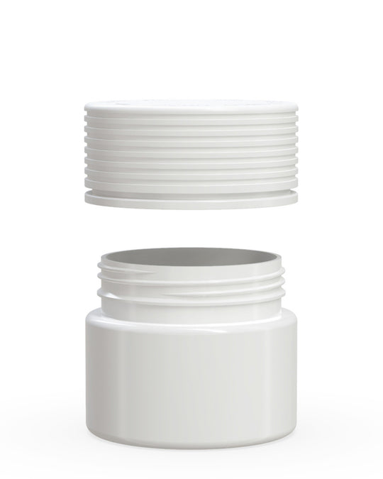 CHUBBY GORILLA | Child Resistant White Plastic Spiral Jar w/ White Cap | 55mm - 2oz - 400 Count