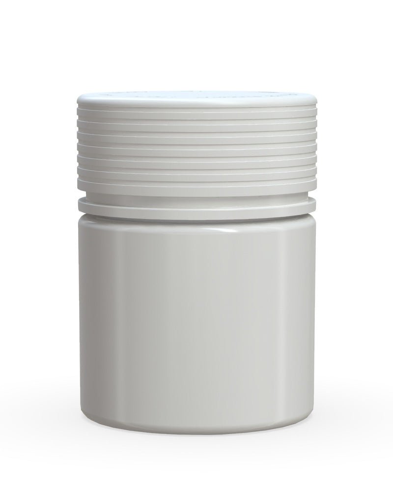 Chubby Gorilla 2oz White Thick Wall Spiral Jars w/ White Cap – Gamut ...