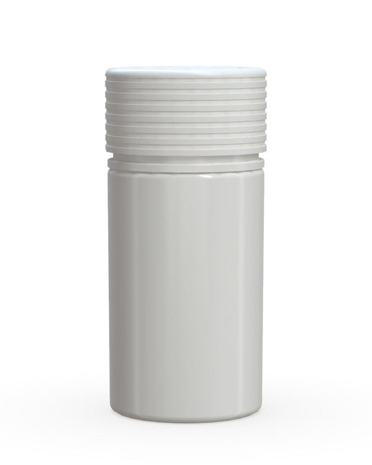 CHUBBY GORILLA Child Resistant White Plastic Mini Spiral Jar w/ White Cap | 55mm - 1oz | Sample - 1