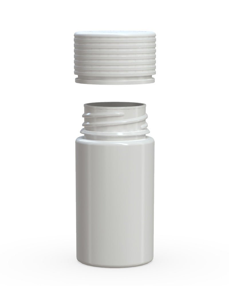 CHUBBY GORILLA | Child Resistant White Plastic Mini Spiral Jar w/ White Cap | 55mm - 1oz - 200 Count - 3
