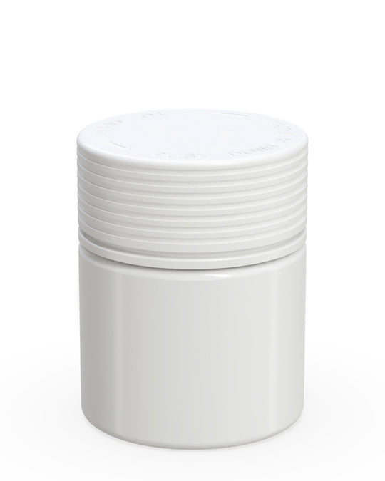 CHUBBY GORILLA | Child Resistant White Plastic Spiral Jar w/ White Cap | 55mm - 3oz - 400 Count