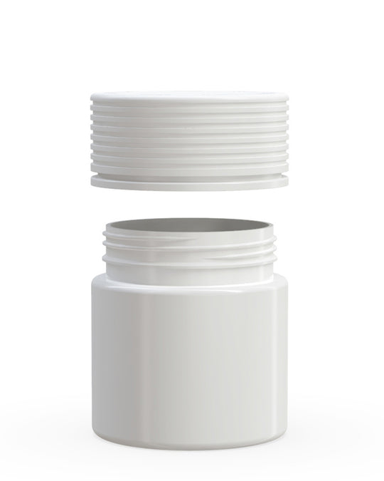 CHUBBY GORILLA | Child Resistant White Plastic Spiral Jar w/ White Cap | 55mm - 3oz - 400 Count