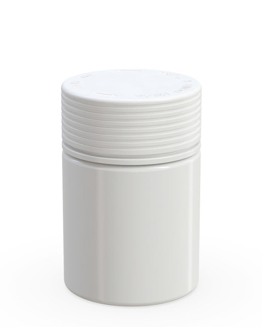 CHUBBY GORILLA | Child Resistant White Plastic Spiral Jar w/ White Cap | 55mm - 4oz - 400 Count