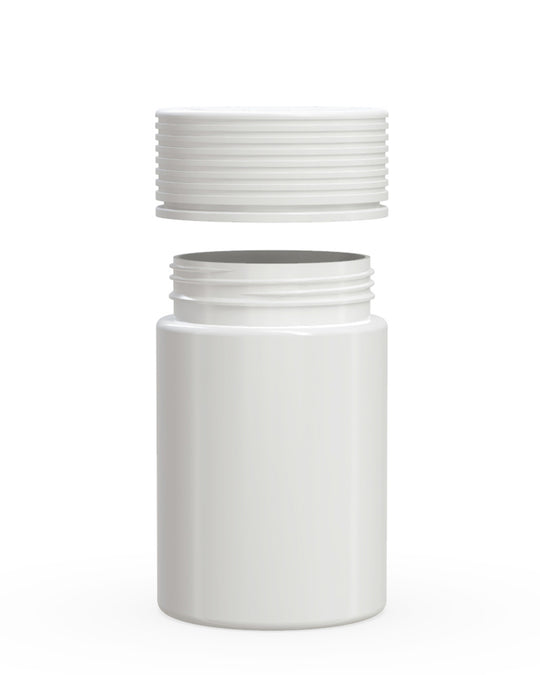 CHUBBY GORILLA | Child Resistant White Plastic Spiral Jar w/ White Cap | 55mm - 5oz - 300 Count