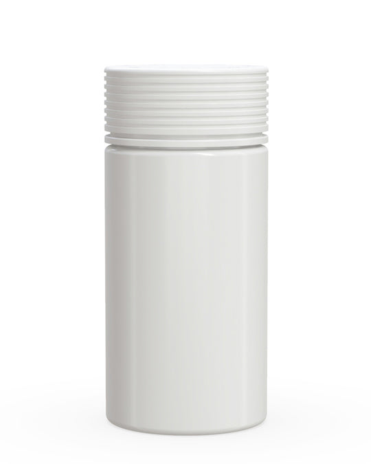 CHUBBY GORILLA | Child Resistant White Plastic Spiral Jar w/ White Cap | 55mm - 6oz - 300 Count