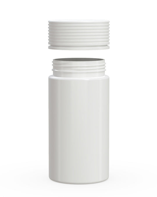 CHUBBY GORILLA | Child Resistant White Plastic Spiral Jar w/ White Cap | 55mm - 6oz - 300 Count