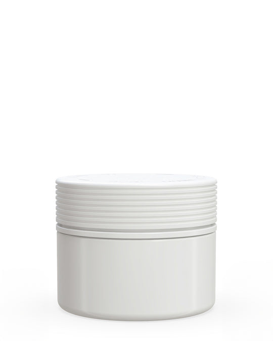 CHUBBY GORILLA | Child Resistant White Plastic Spiral XL Jar w/ White Cap | 92.5mm - 7.5oz - 100 Count