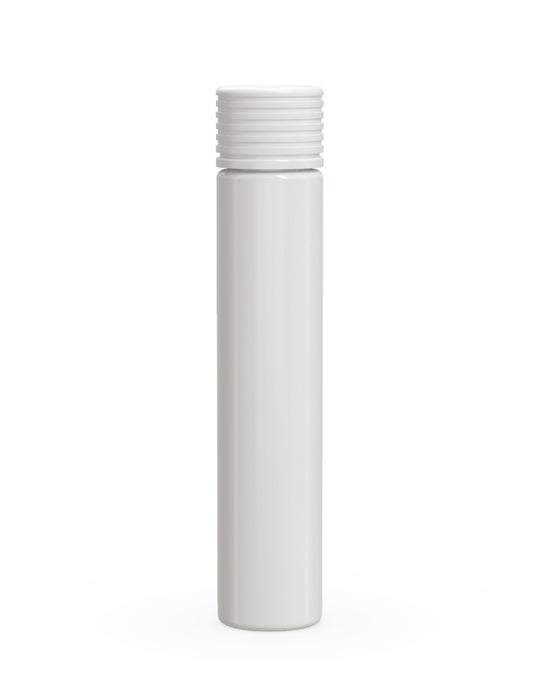 CHUBBY GORILLA | Child Resistant White Plastic Spiral Pre-Roll Tubes w/ White Cap | 25mm - 115mm - 200 Count