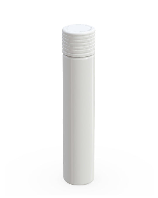 CHUBBY GORILLA | Child Resistant White Plastic Spiral Pre-Roll Tubes w/ White Cap | 25mm - 115mm - 200 Count