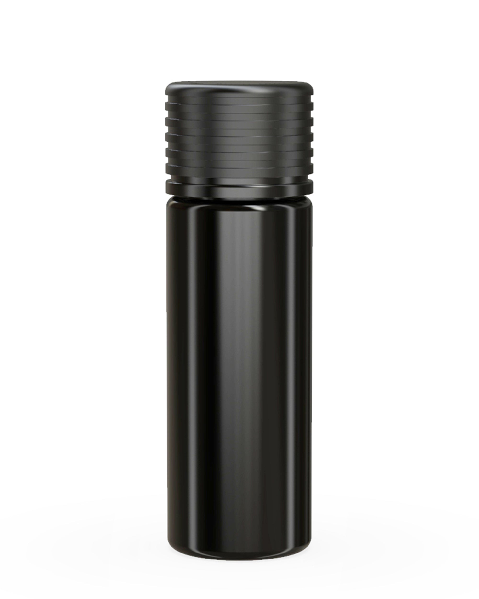 CHUBBY GORILLA | Child Resistant Black Plastic Spiral Pre-Roll Tubes w/ Black Cap | 25mm - 65mm - 400 Count