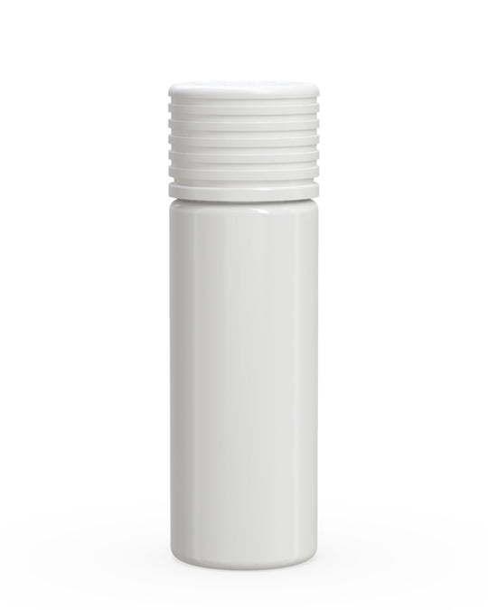 CHUBBY GORILLA | Child Resistant White Plastic Spiral Pre-Roll Tubes w/ White Cap | 25mm - 65mm - 400 Count