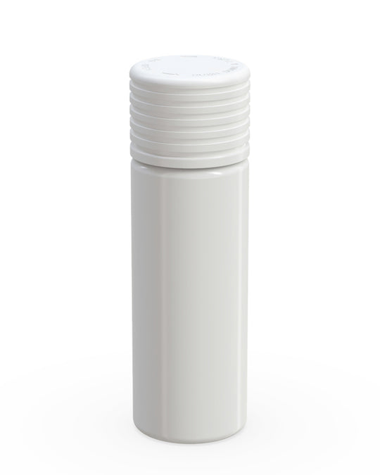 CHUBBY GORILLA | Child Resistant White Plastic Spiral Pre-Roll Tubes w/ White Cap | 25mm - 65mm - 400 Count