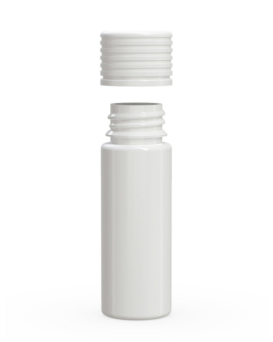 CHUBBY GORILLA | Child Resistant White Plastic Spiral Pre-Roll Tubes w/ White Cap | 25mm - 65mm - 400 Count