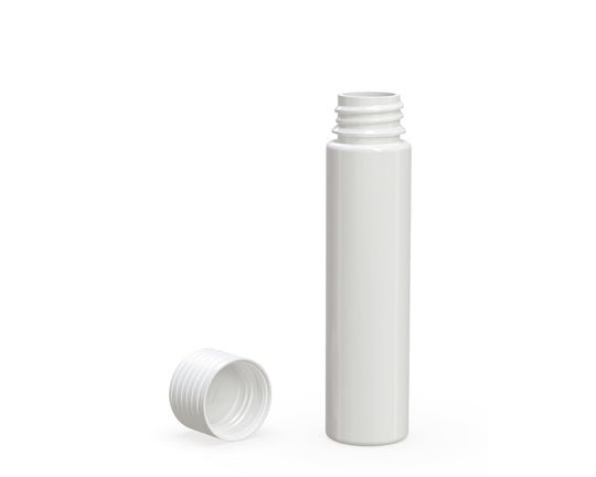 CHUBBY GORILLA | Child Resistant White Plastic Spiral Pre-Roll Tubes w/ White Cap | 25mm - 95mm - 300 Count