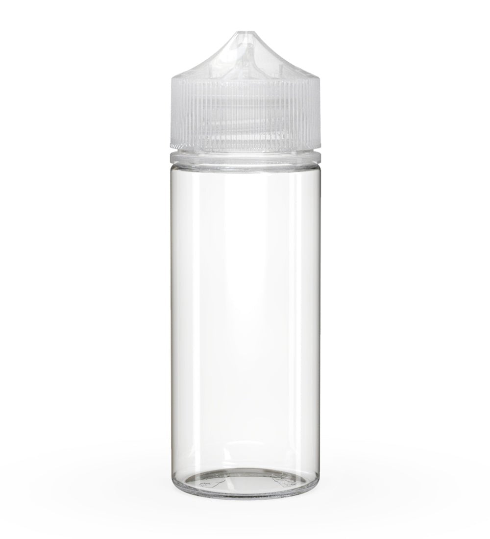 CHUBBY GORILLA Child Resistant Unicorn V3 PET Dropper Bottles w/ Clear Lid | 120mL - Clear | Sample - 1