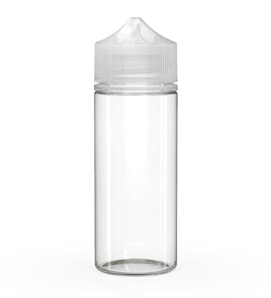 CHUBBY GORILLA | Child Resistant Unicorn V3 PET Dropper Bottles w/ Clear Lid | 120mL - Clear - 400 Count - 1