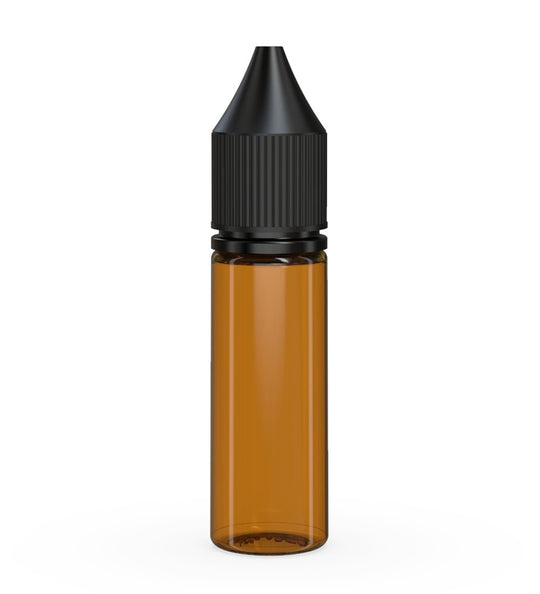 CHUBBY GORILLA Child Resistant Unicorn V3 PET Dropper Bottles w/ Black Lid | 16.5mL - Amber | Sample - 1