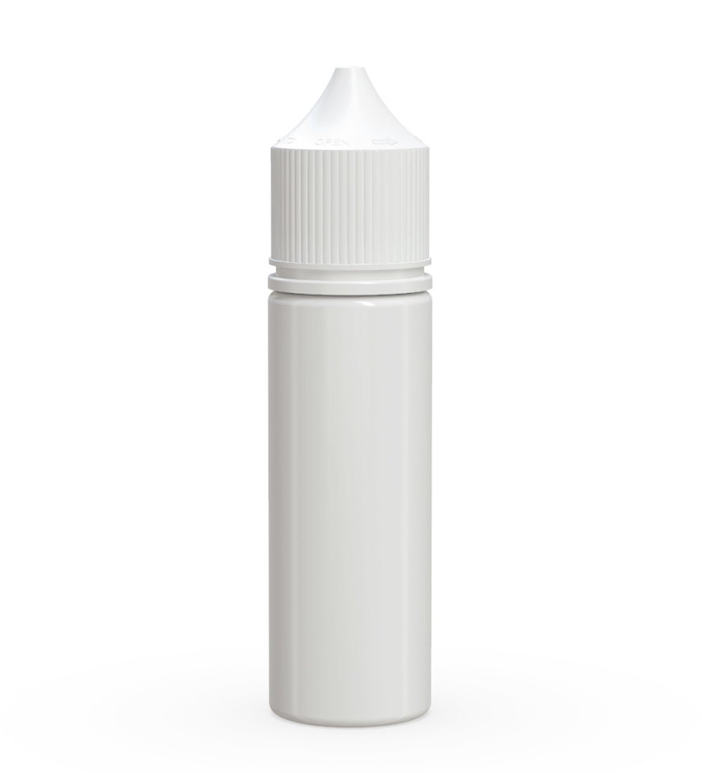 CHUBBY GORILLA Child Resistant Unicorn V3 PET Dropper Bottles w/ White Lid | 50mL - White | Sample - 1