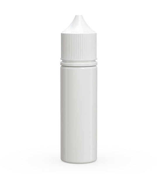 CHUBBY GORILLA Child Resistant Unicorn V3 PET Dropper Bottles w/ White Lid | 50mL - White | Sample - 1