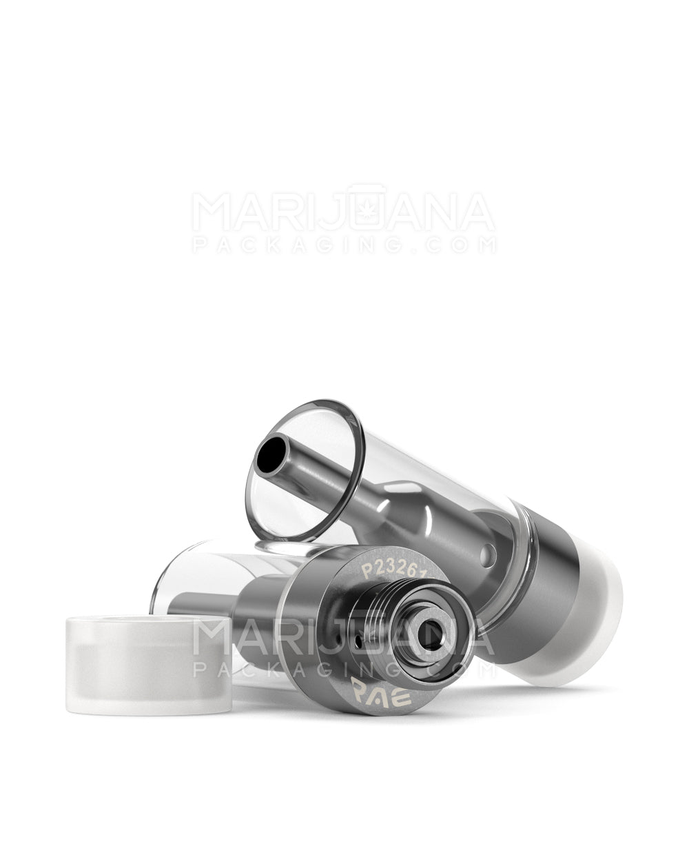 RAE | Ceramic Core Glass Vape Cartridge w/ 1.5mm Aperture | 0.5mL - Arbor Press - 100 Count - 8