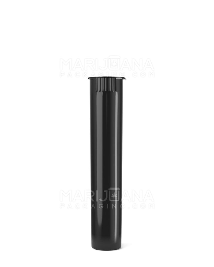 Child Resistant Pop Top Opaque Plastic PCR Pre-Roll Tubes (Closed) | 95mm - Black | Sample Image