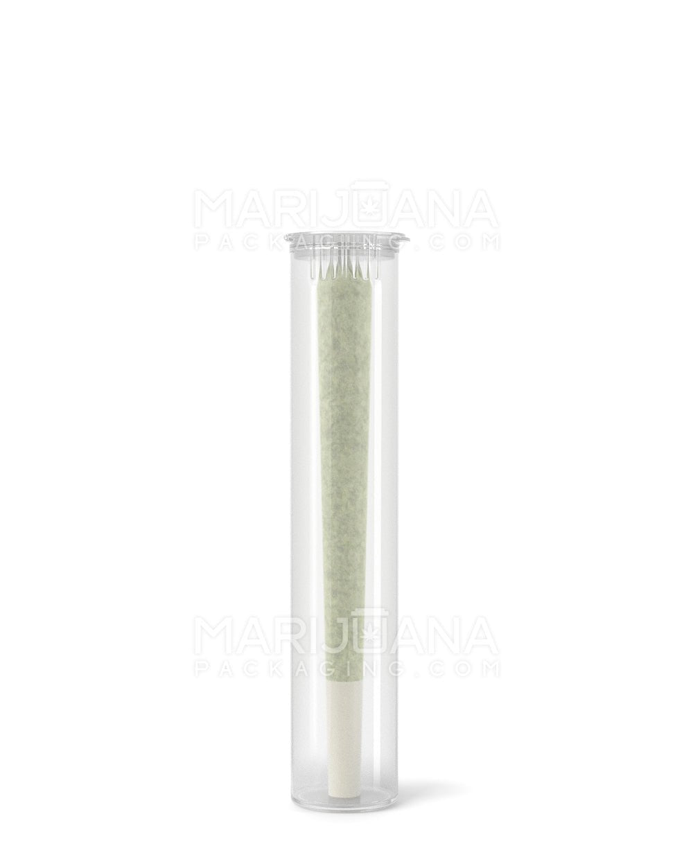 Child Resistant | Pop Top Plastic PCR Pre - Roll Tubes (Open) | 98mm - Clear - 1000 Count - 3