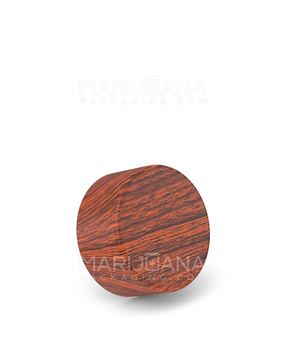 Child Resistant | Flat Push Down & Turn Plastic Caps w/ Foam Liner | 28mm - Redwood - 504 Count - 1