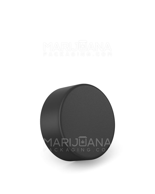 Child Resistant Smooth Push Down & Turn Plastic Caps w/ Foil & Heat Liner | 38mm - Matte Black | Sample