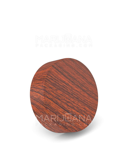 Child Resistant Flat Push Down & Turn Plastic Caps w/ Foam Liner | 53mm - Redwood | Sample - 1