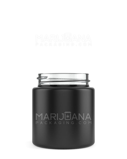 Straight Sided Matte Black Glass Jars | 50mm - 3oz - 100 Count - 1