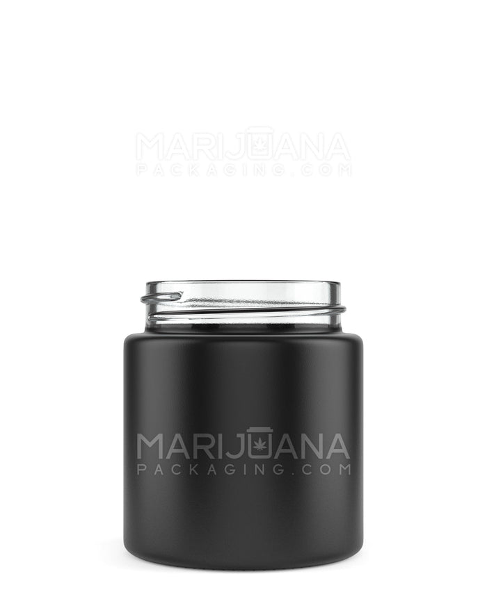 Straight Sided Matte Black Glass Jars | 50mm - 3oz - 150 Count Image