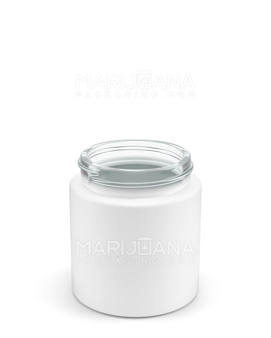 Straight Sided Matte White Glass Jars | 50mm - 3oz - 150 Count