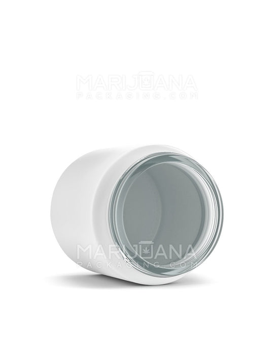 Straight Sided Matte White Glass Jars | 50mm - 3oz - 150 Count