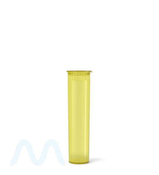 SQUEEZETOPS® | Child Resistant Pop Top Plastic Pre-Roll Tubes | 84mm - Yellow - 1000 Count