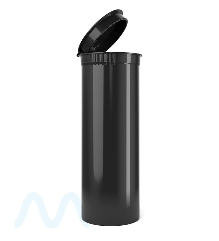 POLLEN GEAR | Child Resistant Opaque Black Pop Top Bottles | 60dr - 14g - 128 Count Image