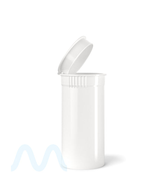 POLLEN GEAR | Child Resistant KSC Opaque White Pop Top Bottles | 13dr - 2g - 592 Count