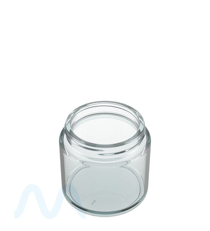 POLLEN GEAR | Kolossus Straight Sided Clear Glass Jars | 66mm - 6.4oz - 60 Count Image