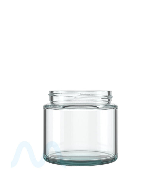 POLLEN GEAR | Kolossus Straight Sided Clear Glass Jars | 66mm - 6.4oz - 60 Count - 2