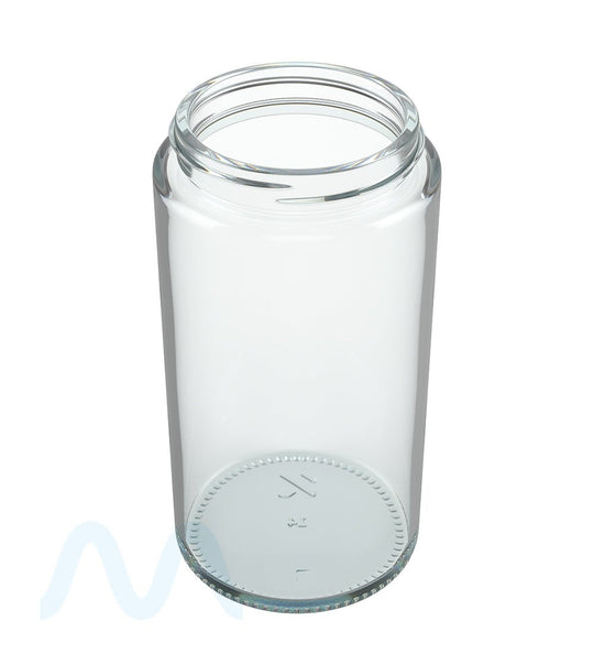 POLLEN GEAR | Kolossus Straight Sided Clear Glass Jars | 66mm - 15oz - 30 Count - 1