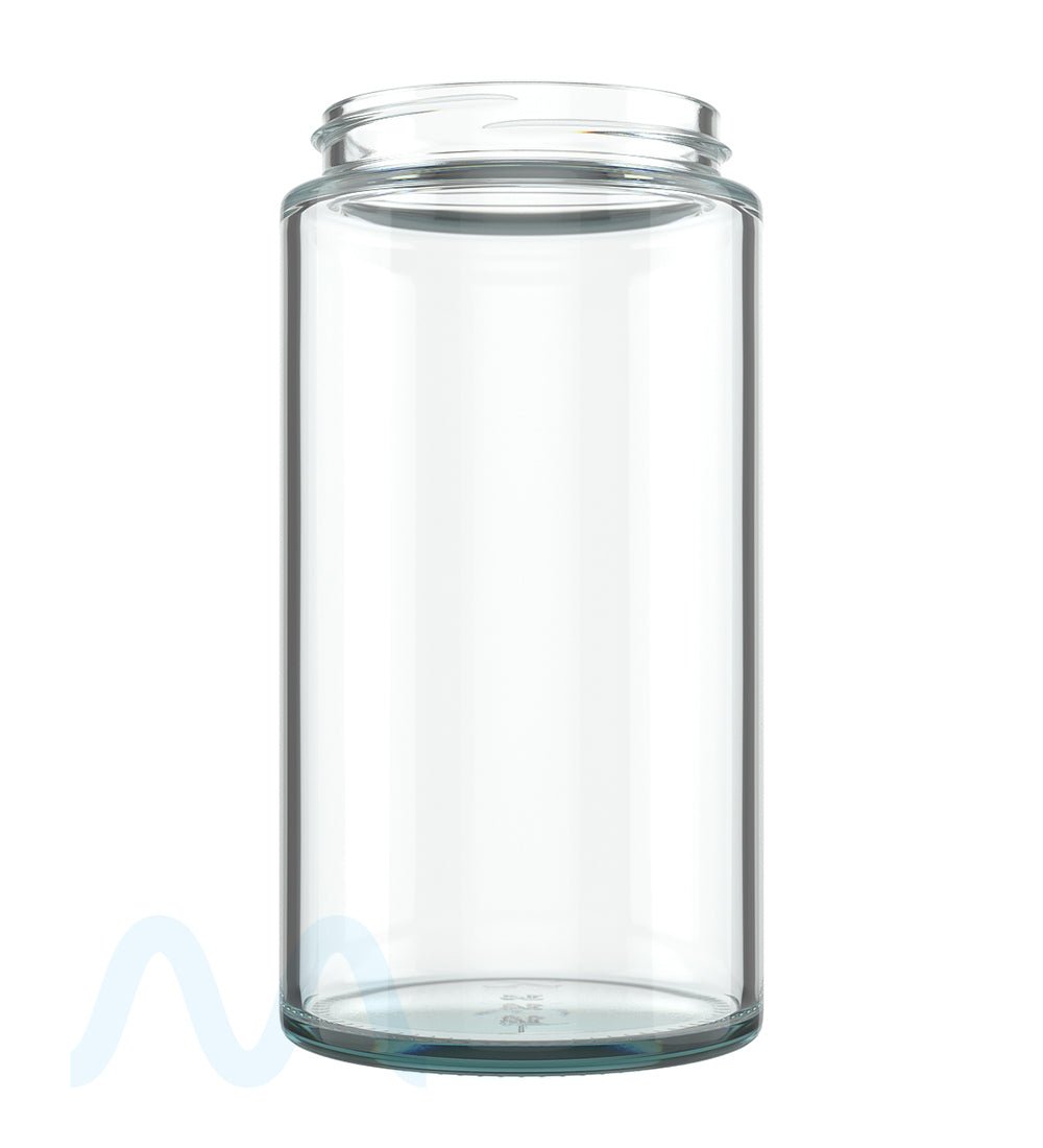 POLLEN GEAR | Kolossus Straight Sided Clear Glass Jars | 66mm - 15oz - 30 Count - 2