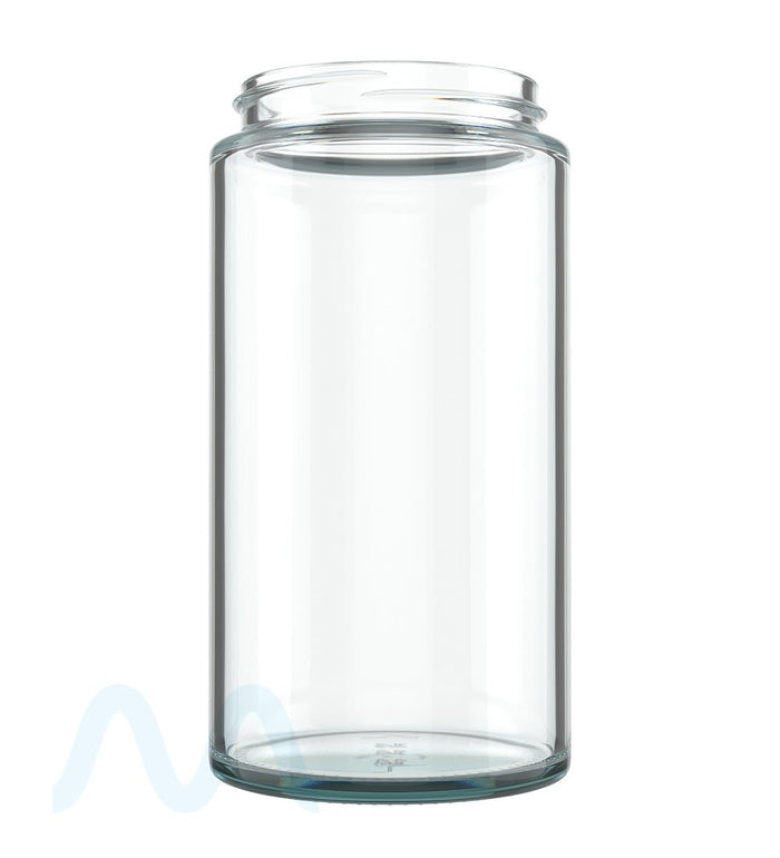 POLLEN GEAR | Kolossus Straight Sided Clear Glass Jars | 66mm - 15oz - 30 Count Image