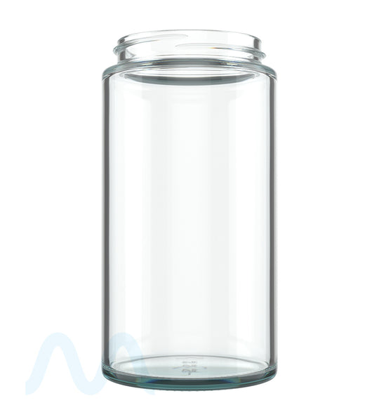 POLLEN GEAR | Kolossus Straight Sided Clear Glass Jars | 66mm - 15oz - 30 Count