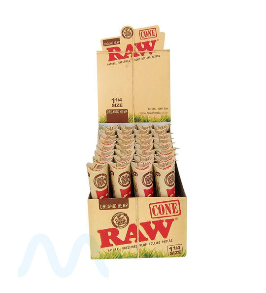 RAW | 'Retail Display' Pre - Rolled Cones | 84mm  - Organic Hemp Paper - 192 Count - 1